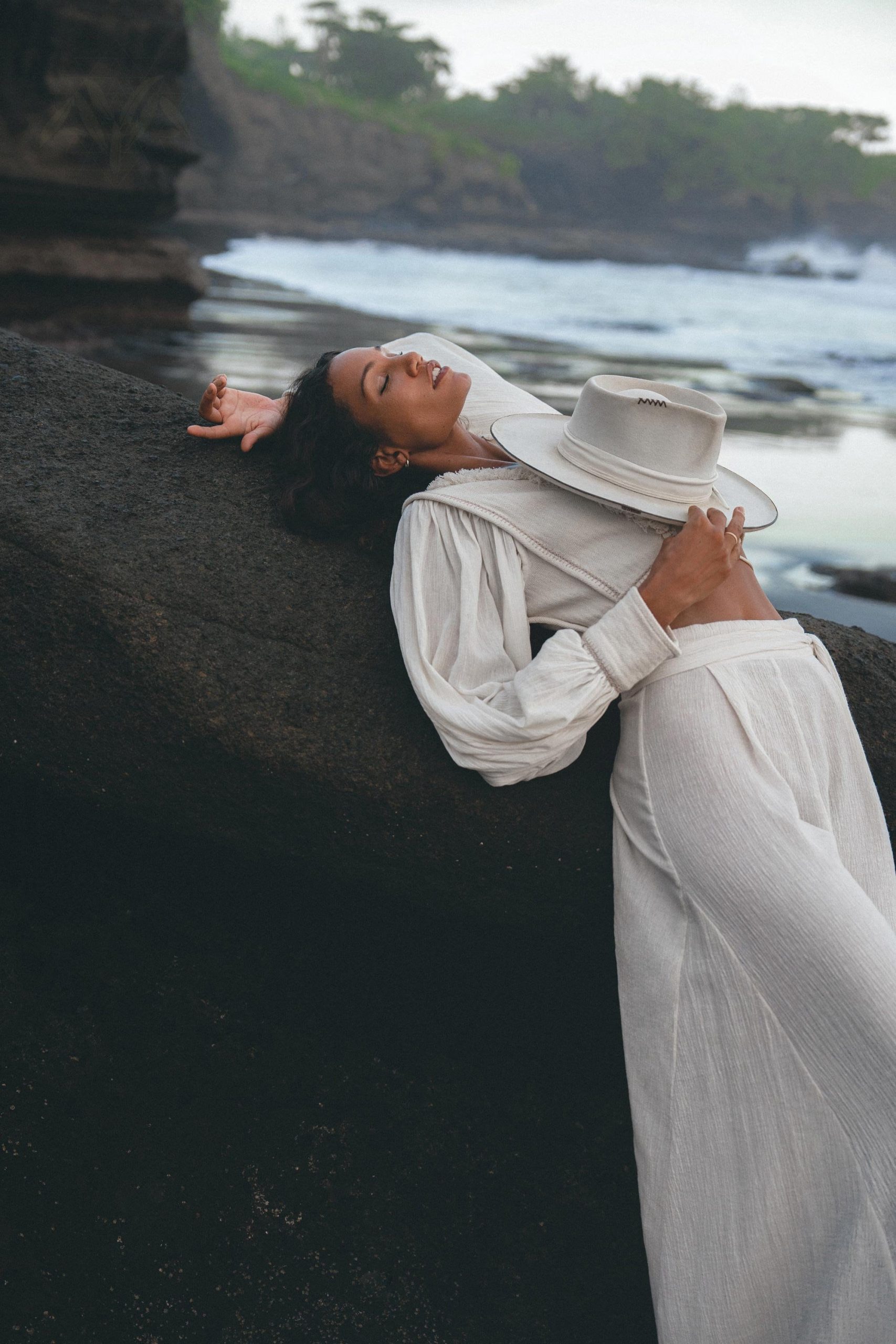 Off White Gaia Top Cuffed Sheer Puff Sleeved
