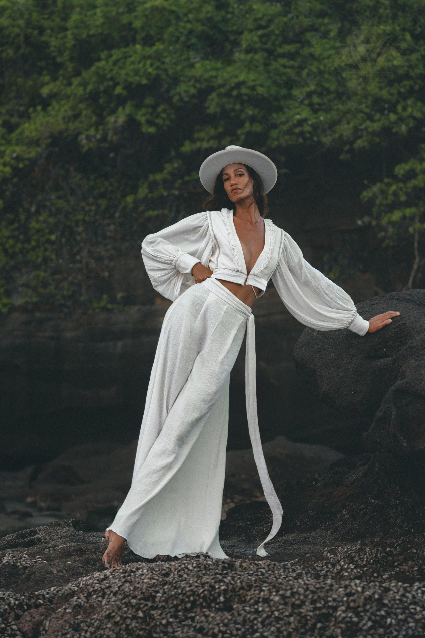 Off White Linen Pants Organic Boho For Women