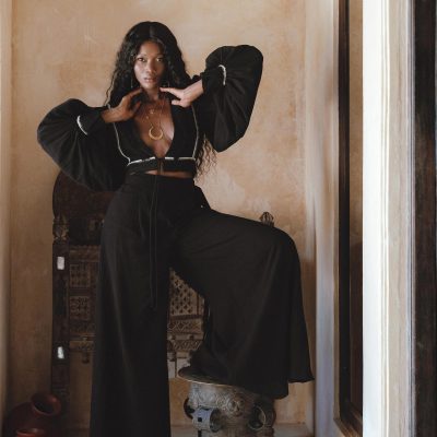 Black Linen Adjustable Pants Organic Wide Leg Open