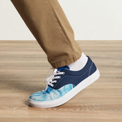 Men S Dark Blue Watercolor Sneakers