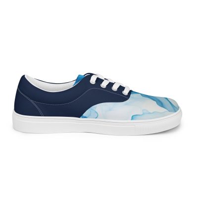 Men S Dark Blue Watercolor Sneakers