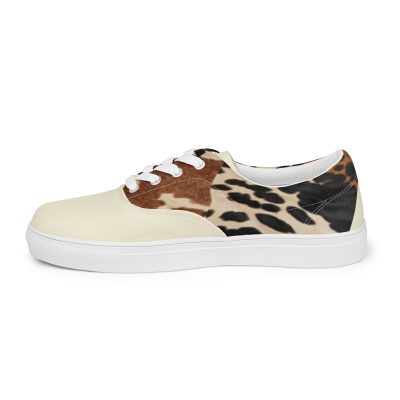 Men S Cowhide Print Sneakers