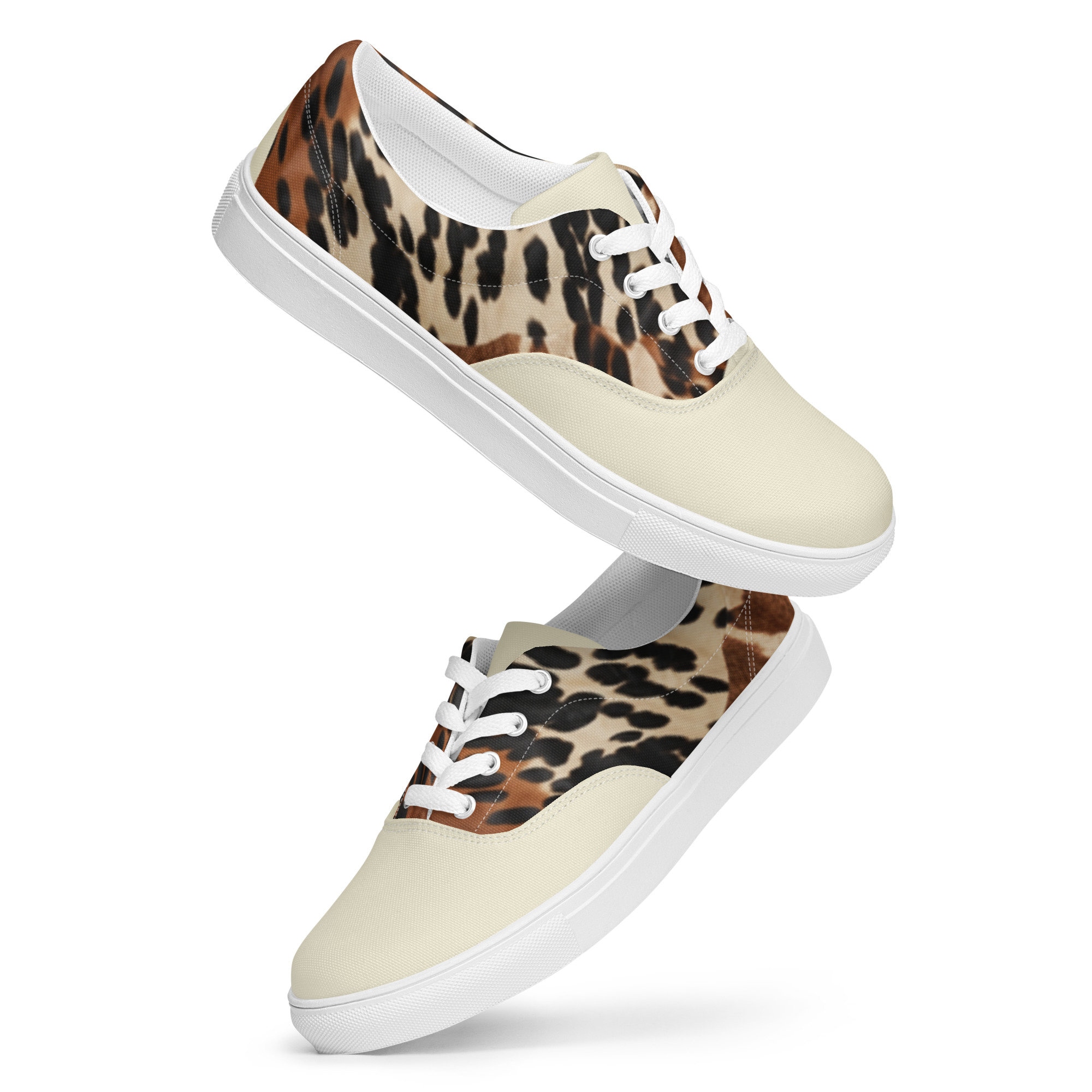 Men S Cowhide Print Sneakers