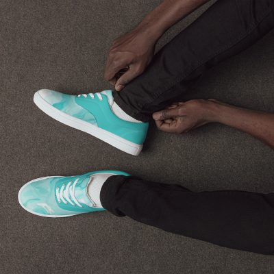 Men S Seafoam Watercolor Sneakers