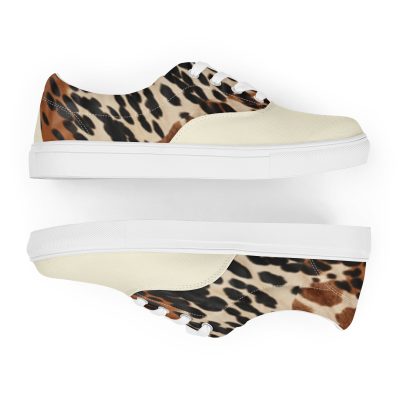 Men S Cowhide Print Sneakers