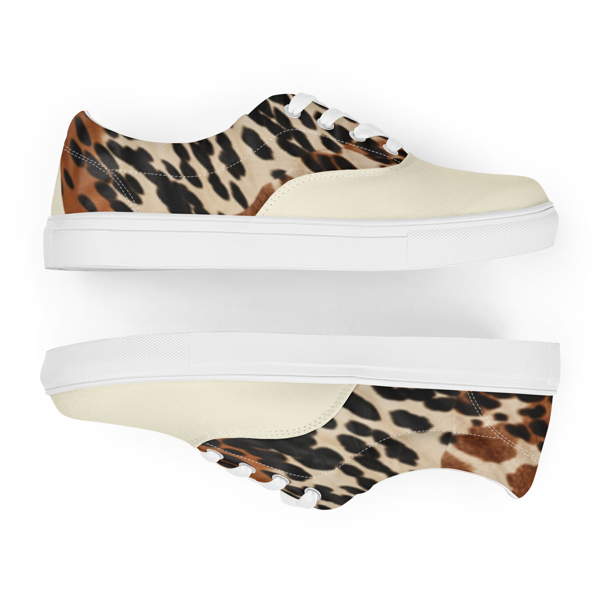 Men S Cowhide Print Sneakers