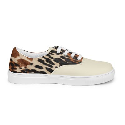 Men S Cowhide Print Sneakers