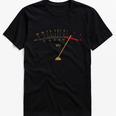 Audio Vu Meter T Shirt: Retro Graphic Tee