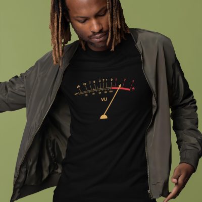Audio Vu Meter T Shirt: Retro Graphic Tee