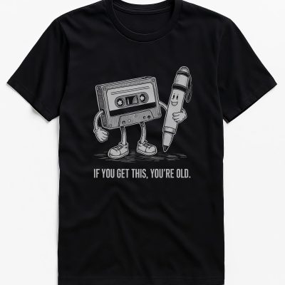 Vintage Cassette Tape T Shirt: Retro Music Humor