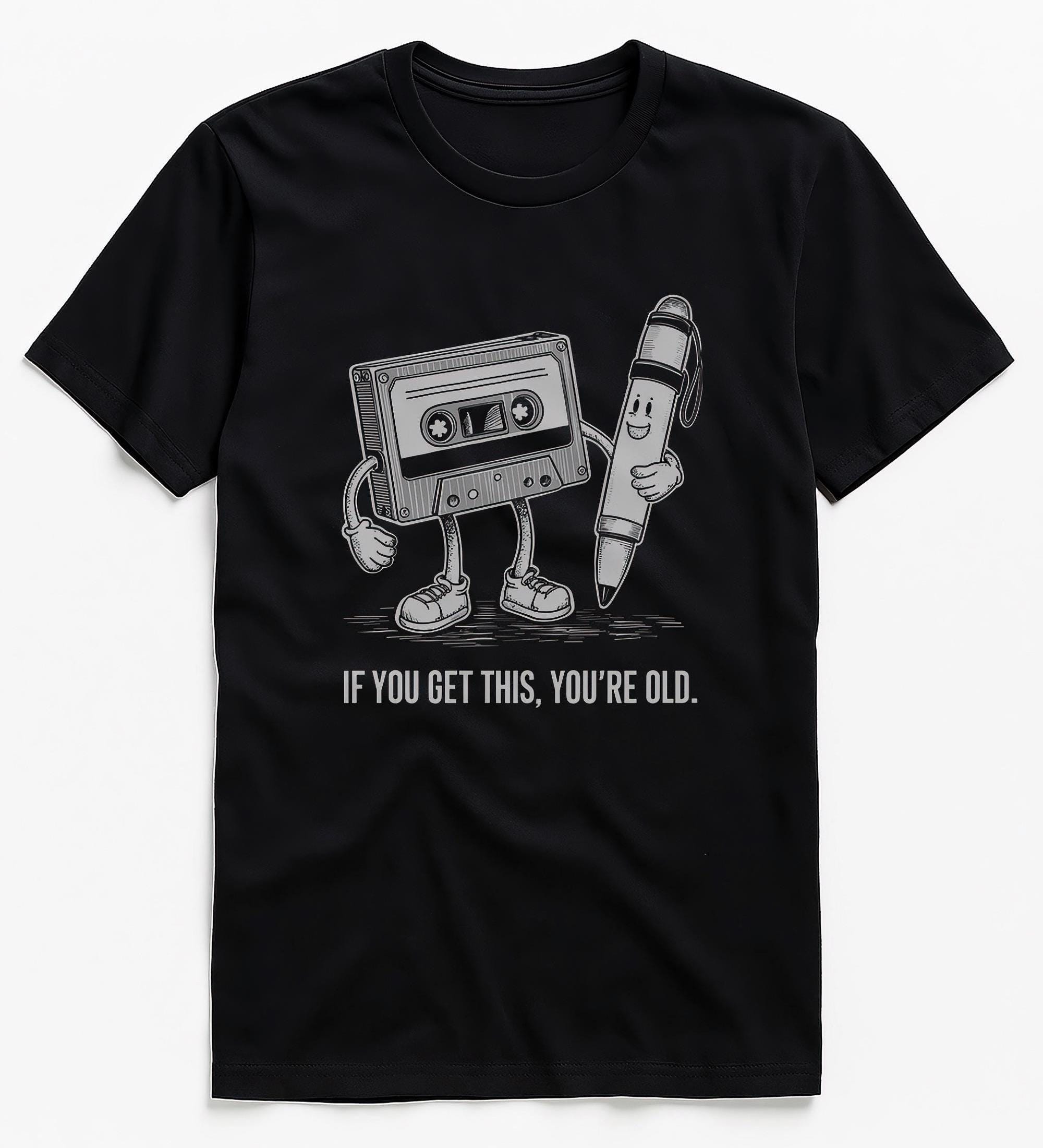 Vintage Cassette Tape T Shirt: Retro Music Humor