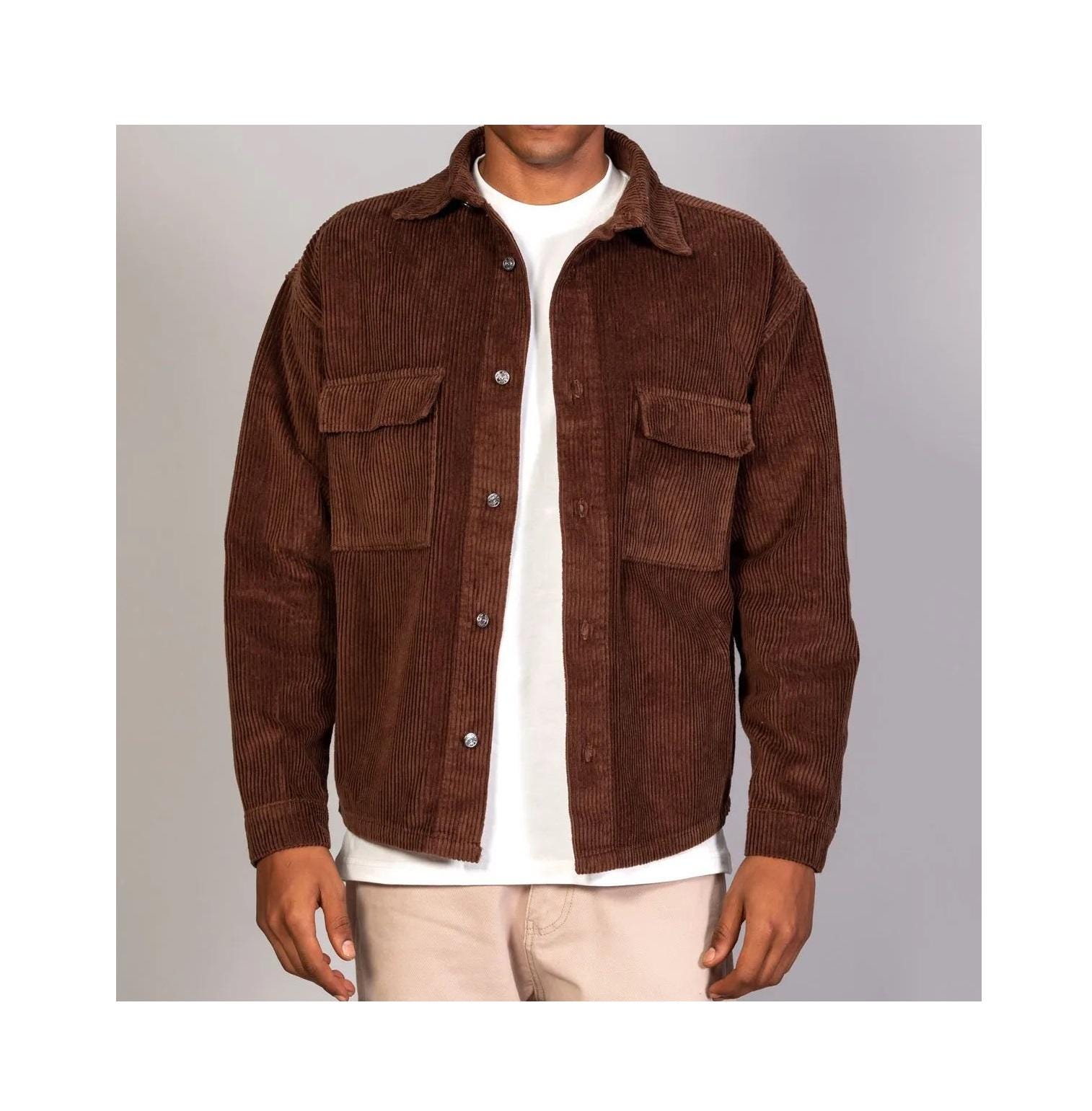 Men's Corduroy Jacket: Retro Casual Cotton Winter Coat