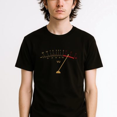 Audio Vu Meter T Shirt: Retro Graphic Tee