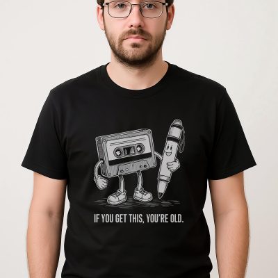Vintage Cassette Tape T Shirt: Retro Music Humor