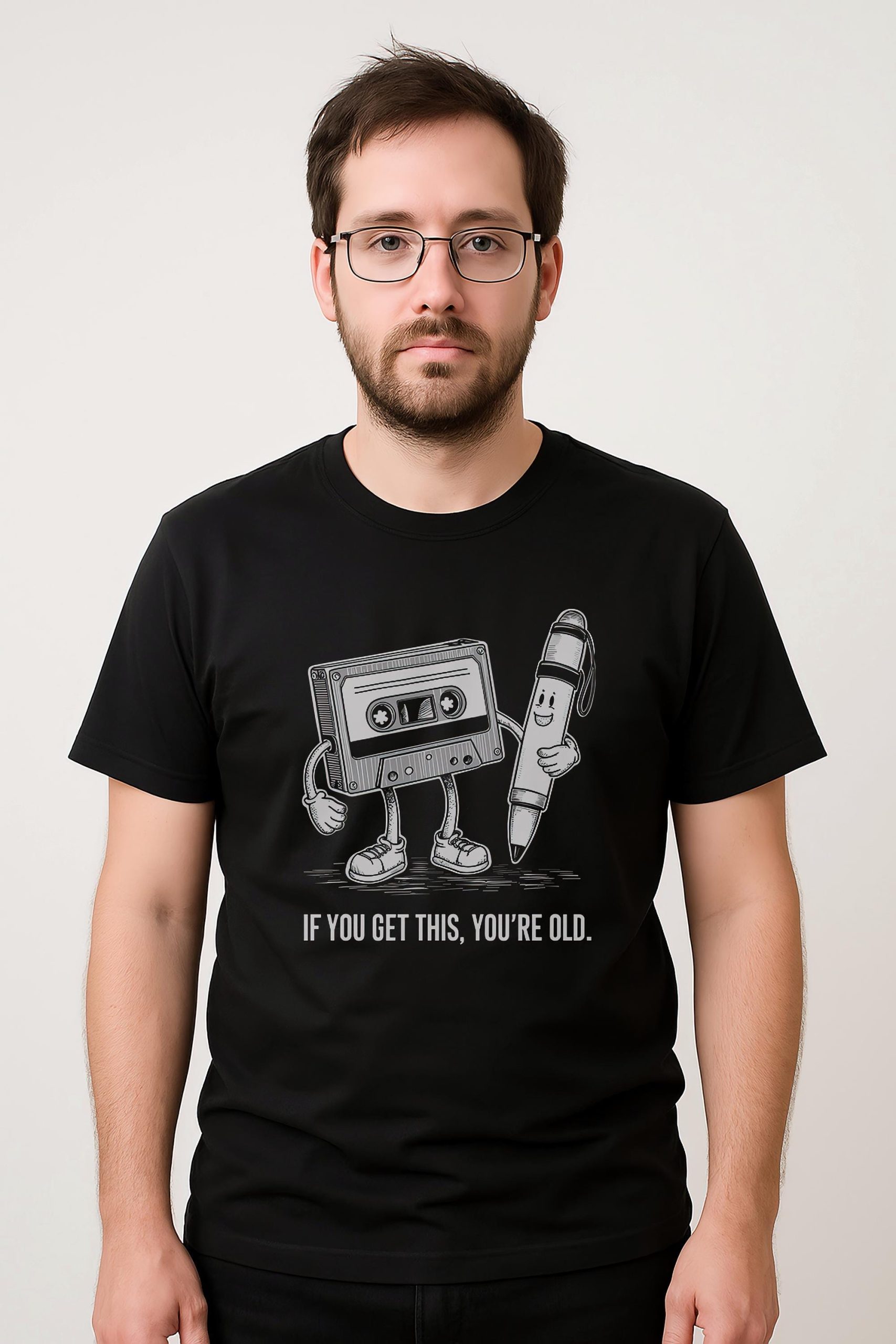 Vintage Cassette Tape T Shirt: Retro Music Humor