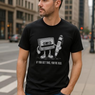 Vintage Cassette Tape T Shirt: Retro Music Humor