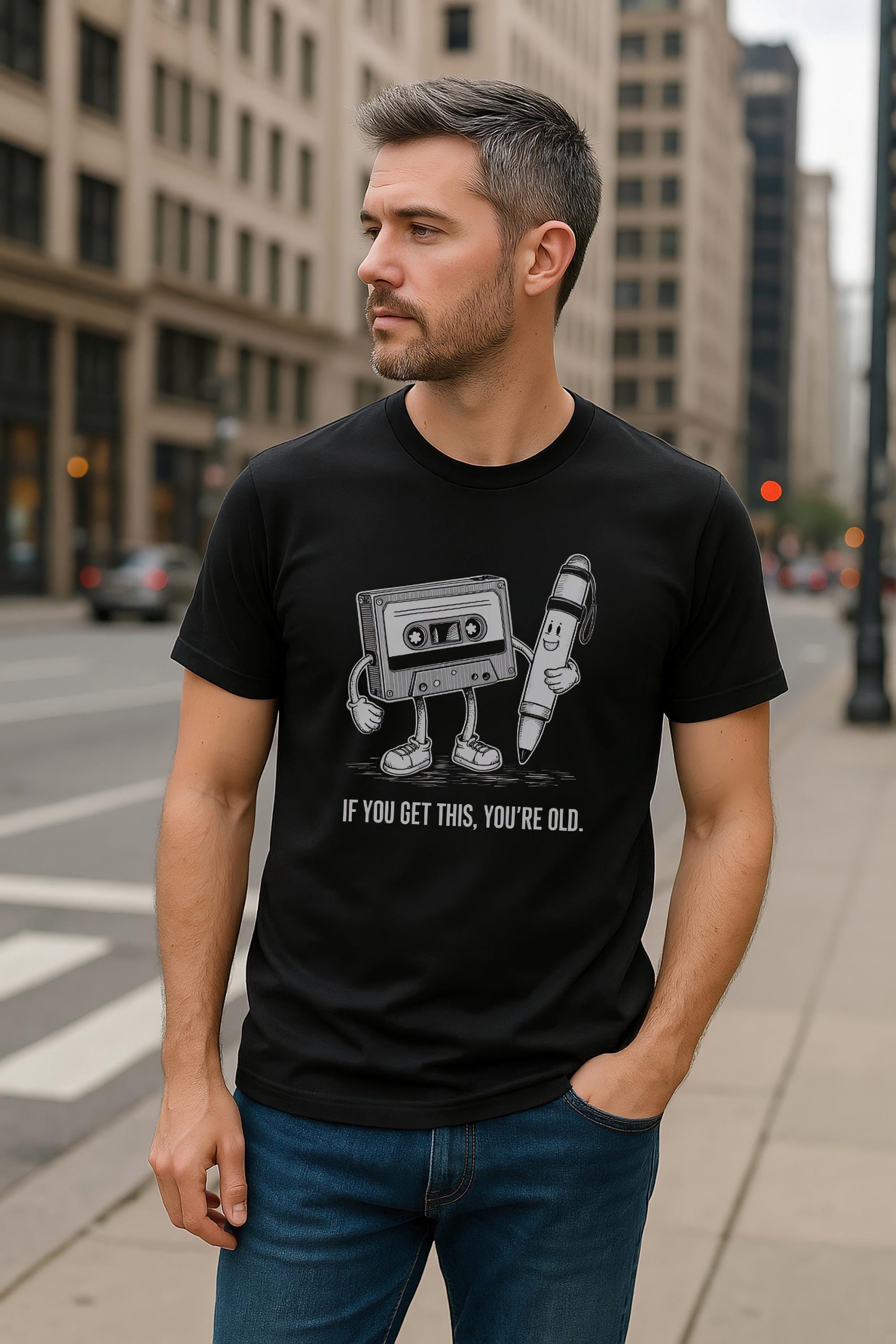 Vintage Cassette Tape T Shirt: Retro Music Humor