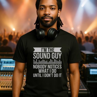 I'm The Sound Guy Unisex Black T Shirt