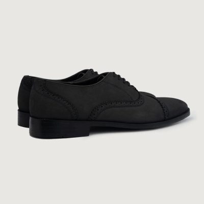Men's Black Oxford Shoes Genuine Leather Brogues Formal